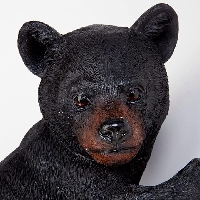 Bits and Pieces – Bear Cub Tree Hugger - Yard Decorations - Adorable Tree Sculpture - Outdoor Decoration - Garden Peeker Yard Art - 13-3/4" x 8"