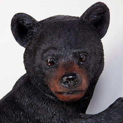 Bits and Pieces – Bear Cub Tree Hugger - Yard Decorations - Adorable Tree Sculpture - Outdoor Decoration - Garden Peeker Yard Art - 13-3/4" x 8"