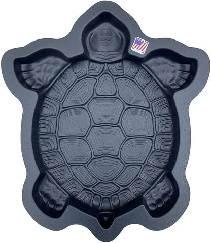 AUTUMN DIY Non-Slip Stepping Stones - Concrete Walkway Turtle Statue Mold, Textured for Garden Decor, Made in USA