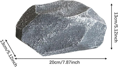 Baoblaze Fake Rock Landscape Decoration Photo Ornaments Landscaping Lightweight Faux Stone Sculpture Realistic for Porch Yard Garden, 20x13x13cm