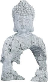 Buddha Statue for Home Stone Zen Garden Accessories Meditation Zen Garden Yoga Bonsai Micro Landscape Feng Shui Decor Fish Tank Aquarium Decorations (A-Small)