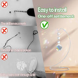 Sympathy Gifts for Loss of Loved One,Memorial Gifts for Loss of Mom Dad,40mm Crystal Suncatcher Idea is Suitable for Bereavement, in Memory, Condolences,Remembrance,with 9 Inch Silver Stand