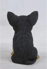 HI-LINE Sitting Chihuahua Puppy Outdoor Garden Statue - 6.5"