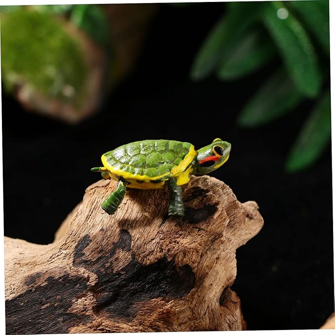 Metal Turtle Ornament Miniature Tortoise Figurine Garden Decoration Toy Iron Craft