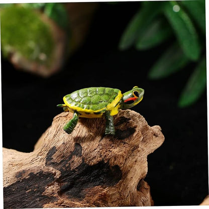Metal Turtle Ornament Miniature Tortoise Figurine Garden Decoration Toy Iron Craft