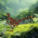 Pheasant Metal Garden Stake - 11.81" Realistic Bird Yard Art, Handcrafted Outdoor Metal Sculpture for Gardens, Patios & Walkways, Durable Floor Decor for Bird Lovers & Nature Enthusiasts