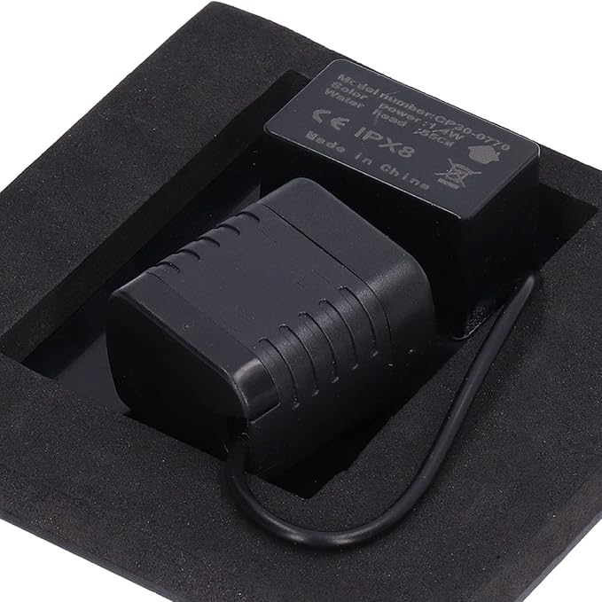 Solar Water Fountain for Bird Bath,Solar Bird Bath Fountains Pump with 6 Nozzles Monocrystalline Silicon Square Floating Outdoor Solar Water Pump for Garden, Pond, Pool