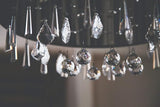H&D Clear Jewelry Crystals Pendants Chandelier Lamp Lighting Drops Prisms Hanging Glass Prisms Parts Suncatchers Prisms Hanging Ornaments for Home,Office,Garden Decoration,Pack of 12