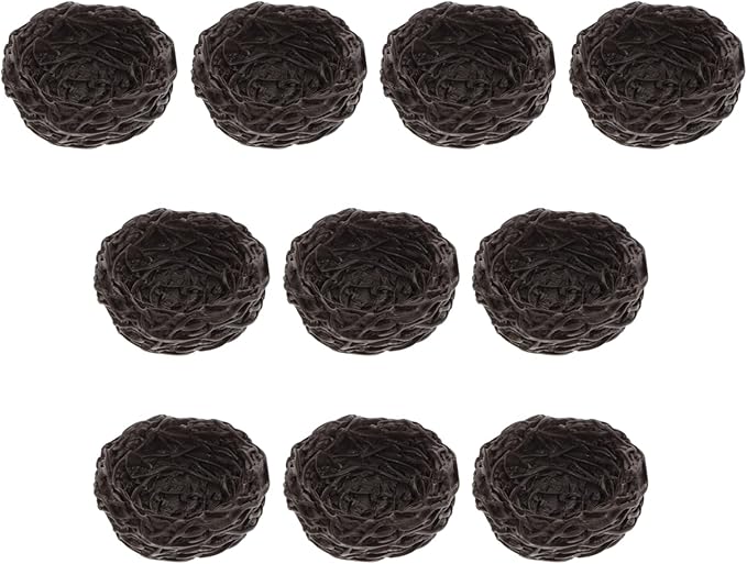 Miniature Fairy Garden Bird Nest: 10pcs Mini Resin Craft Bird Nest Landscape DIY Terrarium Bonsai Ornament