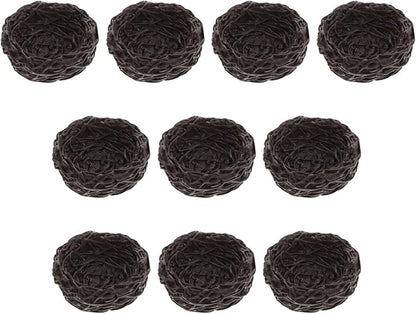 Miniature Fairy Garden Bird Nest: 10pcs Mini Resin Craft Bird Nest Landscape DIY Terrarium Bonsai Ornament