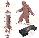 Colorful Bigfoot Wind Chimes Outdoor,Funny Metal Windchimes for Garden Patio Yard Decor Playful Sasquatch Gifts Novelty Bigfoot Lovers Present Father's Day Birthday Gift for Dad Grandpa