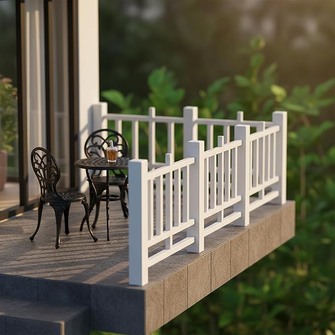 LUOZZY 20 Pcs Miniature Doll Fences Fairy Garden Ornament Vintage Fences Micro-Landscape Dollhouse Decorations