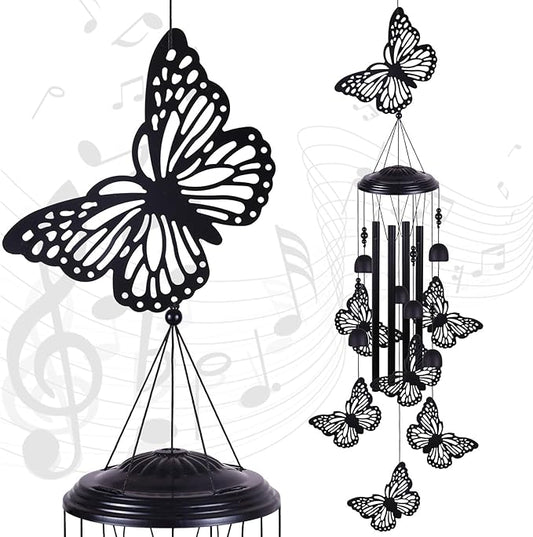 Butterfly Wind Chimes Outdoor Decoration, Mobile Wind Catcher, Retro Wind Bells, Memorial Wind Chime, Blessing Windchime for Home, Balcony, Yard, Room, Xmas, Party, Indoor, Garden Decor, Gifts for Mom