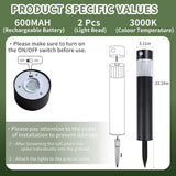 Solar Pathway Lights Outdoor, Motion Sensor 5-30LM IP65 Waterproof Yard Lights for Walkway Driveway Patio, Solar Powered LED Landscape Lighting Garden Decor (Warm White, 2 Pack)