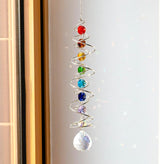Garden Decor Crystal Suncatcher Wind Spinners Outdoor with Gazing Ball Sun Catchers Indoor Window Hanging Decor Yard Outdoor Home Ornaments Birthday for Women Men Rainbow Maker