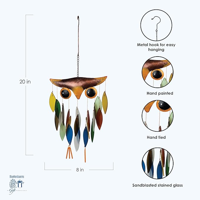 SPIKY OWL WINDCHIME