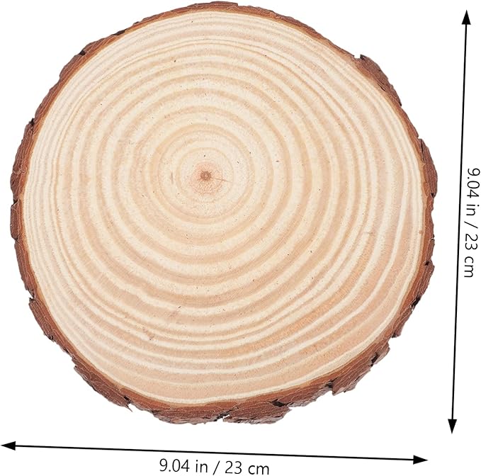 BESPORTBLE 2pcs Wooden Garden Stepping Logs Outdoor Patio Pathway Flagstone Stepping Stones with Delicate Texture for Flower Bed Decoration