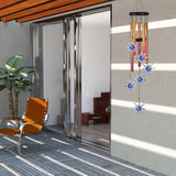 Blue Evil Eye Sun Wind Chimes Outdoor Decor, Mobile Sun Evil Eye Wind Catcher, Evil Eye Sun Wind Bells, Sun Blue Evil Eye Amulet Wind Chimes for Home, Gift for Mom, Balcony, Patio, Garden Decoration