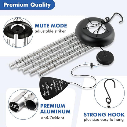 Sympathy Gift Wind Chimes for Outside - 36'' Large Memorial Wind Chimes for Loss of Loved One, Bereavement Gifts Windchimes in Memory of Loved One, Mother/Mom/Father, Condolence Remembrance Deep Tone