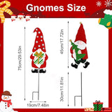 2 Pack Gnomes Decorative Garden Stakes for Christmas Decor,Outdoor Christmas Decorations for Home Yard Signs for Outdoor Decorations, Holiday New Year Spring Home Tomte Decor for Lawn Pathway Patio