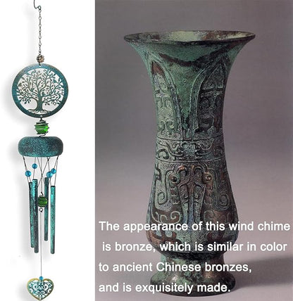 Wind Chimes, Tree of Life Deep Tone Wind Chimes for Outside, Memorial Gift for Mom/Grandma/Women, Windchimes Outdoor Clearance, Mother Garden/Patio/Yard Decor