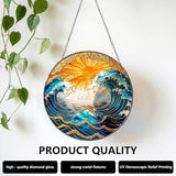 Stained Glass Window Hanging,suncatcher Stained Glass kit,Stained Glass Ornament, Garden suncatchers for Windows Hanging,Window Decor or Indoor,Gifts for Women, Lovers, Couple, Friends