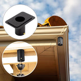 2 Pack Rain Chain Gutter Adapter, Metal Finished Black Powder Coated Standard Gutter Adapter, Rain Chains for Gutters with Bolt, Rain Chain Installation for Rain Chain, Black