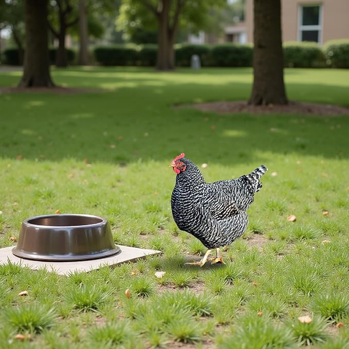 HANABASS 3pcs Acrylic Hen Chick Yard Arts Decorative Chicken Realistic Shaped Yard Lawn Stakes Garden Decorative Stakes