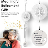 Retirement Wind Chimes, Happy Retirement Gifts for Woman, Personalized Retired Gifts for Men, Coworker, Nurse, Boss, Doctors, Teacher V01