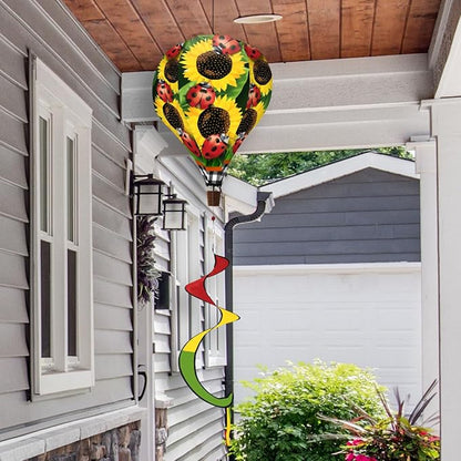 Briarwood Lane Ladybugs and Sunflowers Hot Air Balloon Spinner