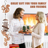 OLYCRAFT Squirrel Metal Wind Chimes Outdoors Wind Chime Sympathy Memorial