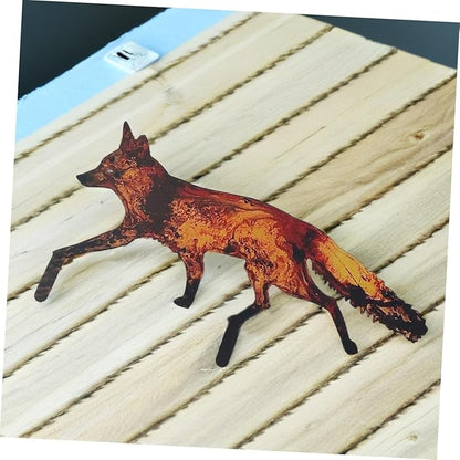 Kisangel Outdoor Stake Art for Garden Creative Hollow Design Iron Sculpture Easy to Install Lawn Ornament Durable Courtyard Decoration
