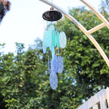 MUMTOP Wind Chimes for Outside, Stained Glass Wind Chime Windchimes for Patio, Outdoor,Garden,Yard,Coastal,Window,Home Decor or Gifts for Women