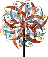 DREAMYSOUL Large Wind Spinner Outdoor, 20 Inches Dia Vintage Metal Windmills, Kinetic Wind Spinners & Sculpture for Yard and Garden