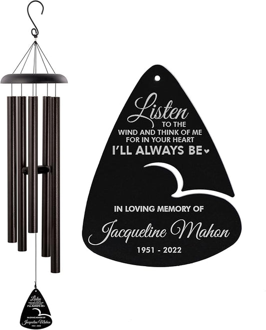 Personalized Listen to The Wind Memorial Wind Chime (21" Bronze)