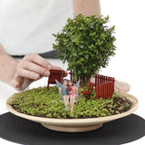 GANAZONO Flower Fairy Pendant Hanging Adornment Resin Artware for Garden Landscape Decor Miniature Outdoor Home Decoration 3.34X2.67X2.36In