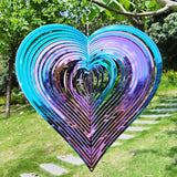 Wind Spinners Outdoor Yard Spinners - Metal Wind Spinner Outdoor Hanging, Wind Chimes for Outside, Spiral Crystal Wind Spinner, Garden Wind Spinners, （10 inch）