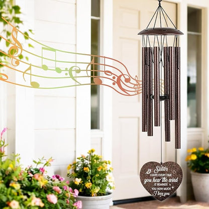 Christian Gifts for Women, 25.5" Wind Chimes with Bible Verses, Religious Inspirational Gifts for Women Mom Sister Friend, Spiritual Faith Based Gift for Birthday Baptism