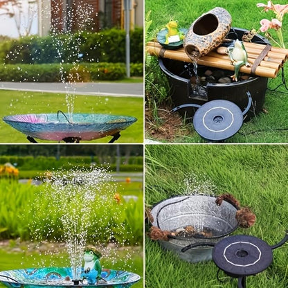 HEERTTOGO 2.8W solar fountain pump, solar powered DIY kit, bird bath solar fountain pump, suitable for bird baths, gardens, ponds, and outdoor solar fountains, portable floating outdoor decorative