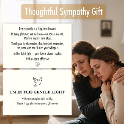 Suncatcher Crystal Memorial Gifts,Every Sparkle’s a Hug from Above,Sympathy Gifts for Loss of Loved One Remembrance Keepsake Decor