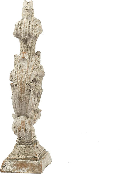 A & B Home 14.5" Decorative Crested Arrow Cement Sculpture with Aged Finish for Indoor Outdoor