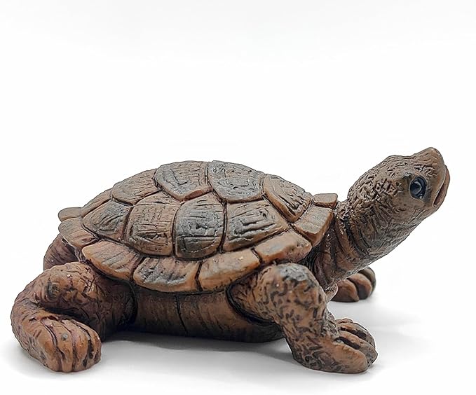 Realistic Tortoise Resin Figurine, Decorative Ornament for Garden, Pond, Patio, Courtyard, Planter and Mini Landscape, Suitable for Indoor and Outdoor Display