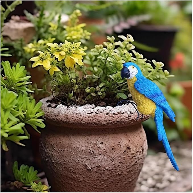 Garden Decor Resin Bird Statues Garden Decorative Sculptures Outdoor Decor Outdoor Decor(F)