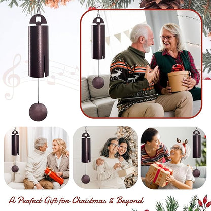 ASTARIN Christmas Wind Chimes for Outside Deep Tone Heroic Christmas Windbell Deep Resonance Serenity Bell Outdoor Decor for Patio,Yard,Porch,Garden Package