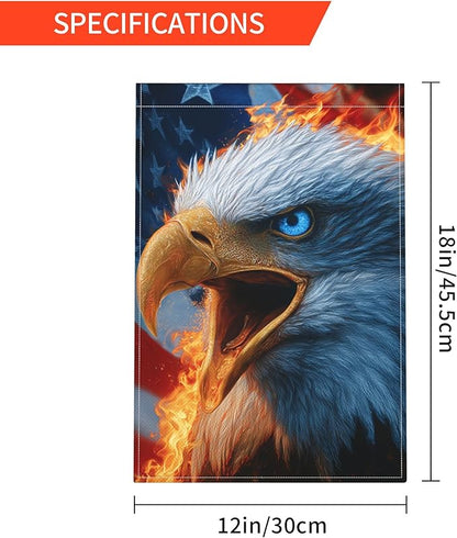 Bird Print Garden Flag Seasonal Double Sided 12 x 18 Inch Small Yard Flag for Indoor Outdoor Decor Holiday All Seasons