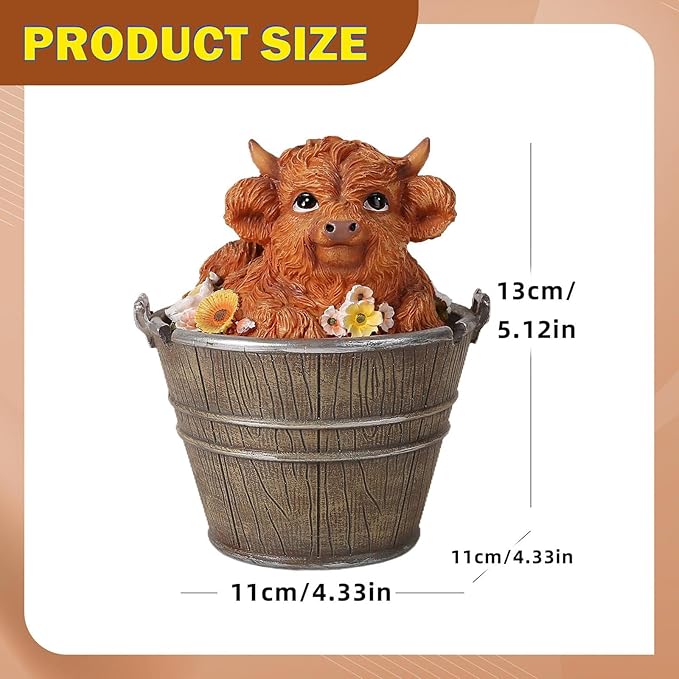 Statue Animal Figurine Creative Unique Collectible Rustic Sculpture Garden Statue for Patio Yard Countryside