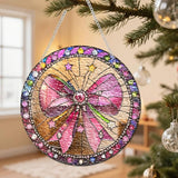 Chrismas Acrylic Stained Glass Window Hanging,Sun Catcher Decor Stained Panel Hangings Wall Art Decor, best christmas gifts 2026 8x8inch (SCL003 Bell)