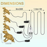 Pond Light with APP, 6W Frog Fountain Light led Underwater with 12V Transformer, IP68 Waterproof Underwater Pond Lights with Long Cable for Ponds Waterfall Fountain Water Feature, 4 SpotLights