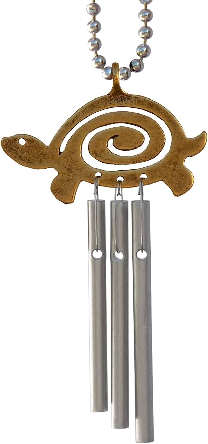 Jacob's Musical Car Charm, Turtle Spiral, Mini Wind Chime
