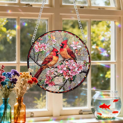 Sun Catchers Indoor Window, Acrylic Rainbow Suncatcher Window Hanging Decoration for Living Room Bedroom Summer Home Balcony Ornaments Decoration (SC2242)
